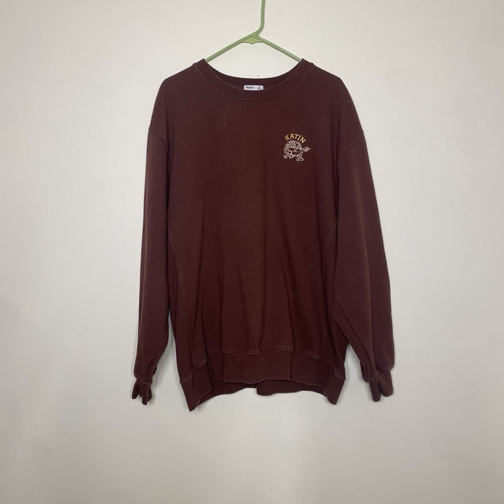 Katin Sweatshirt Men's XL Maroon Crew Neck
